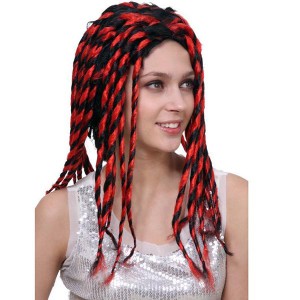 Карнавальный парик с Красными Дредами
