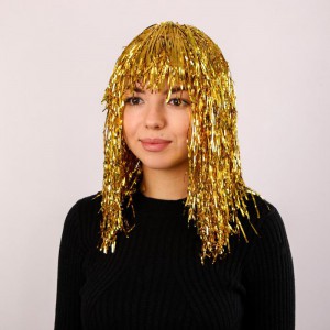 Карнавальный парик Дождь золото
