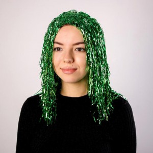Карнавальный парик Дождь зелёный