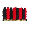 Карнавальный головной убор «Перья», цвет красно-чёрный