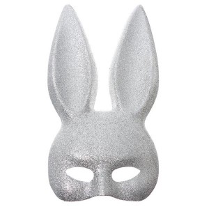 Black Rabbit маска кролика silver glitter