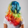 Карнавальный парик Укладка цветной