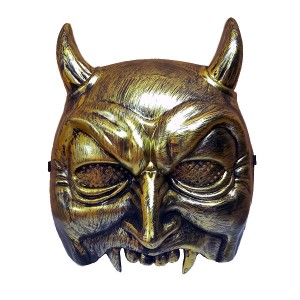 Карнавальная маска Чёрт, цвет бронзовый