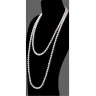 Длинные бусы "Жемчужное ожерелье" из искусственного жемчуга в стиле 20-х годов